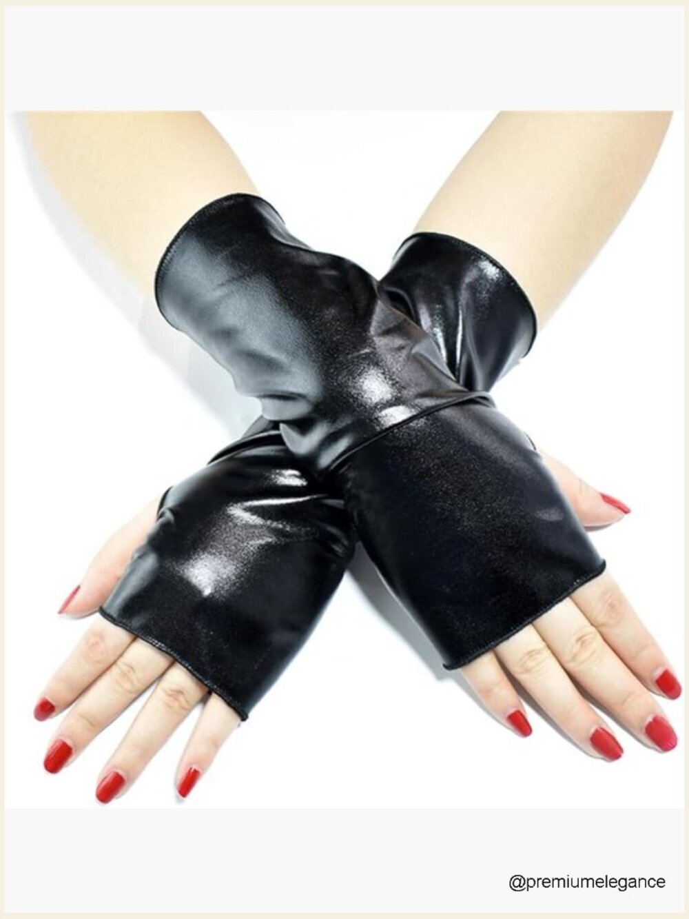 Gothic Fingerless Gloves Arm Warmers Punk Cosplay Accessories